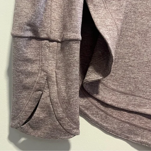 Athleta Uptempo Elevate Top Heathered Mauve Long Sleeve Performance Tee - Picture 6 of 10